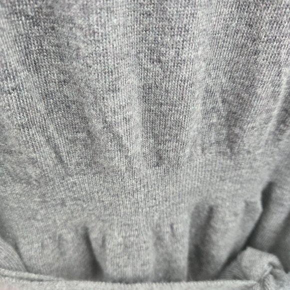 Anthropologie x Building 18 Gray Wool Blend Sleeveless Slit Sweater Dress Maxi L - Picture 10 of 16